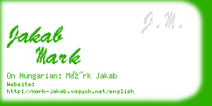 jakab mark business card